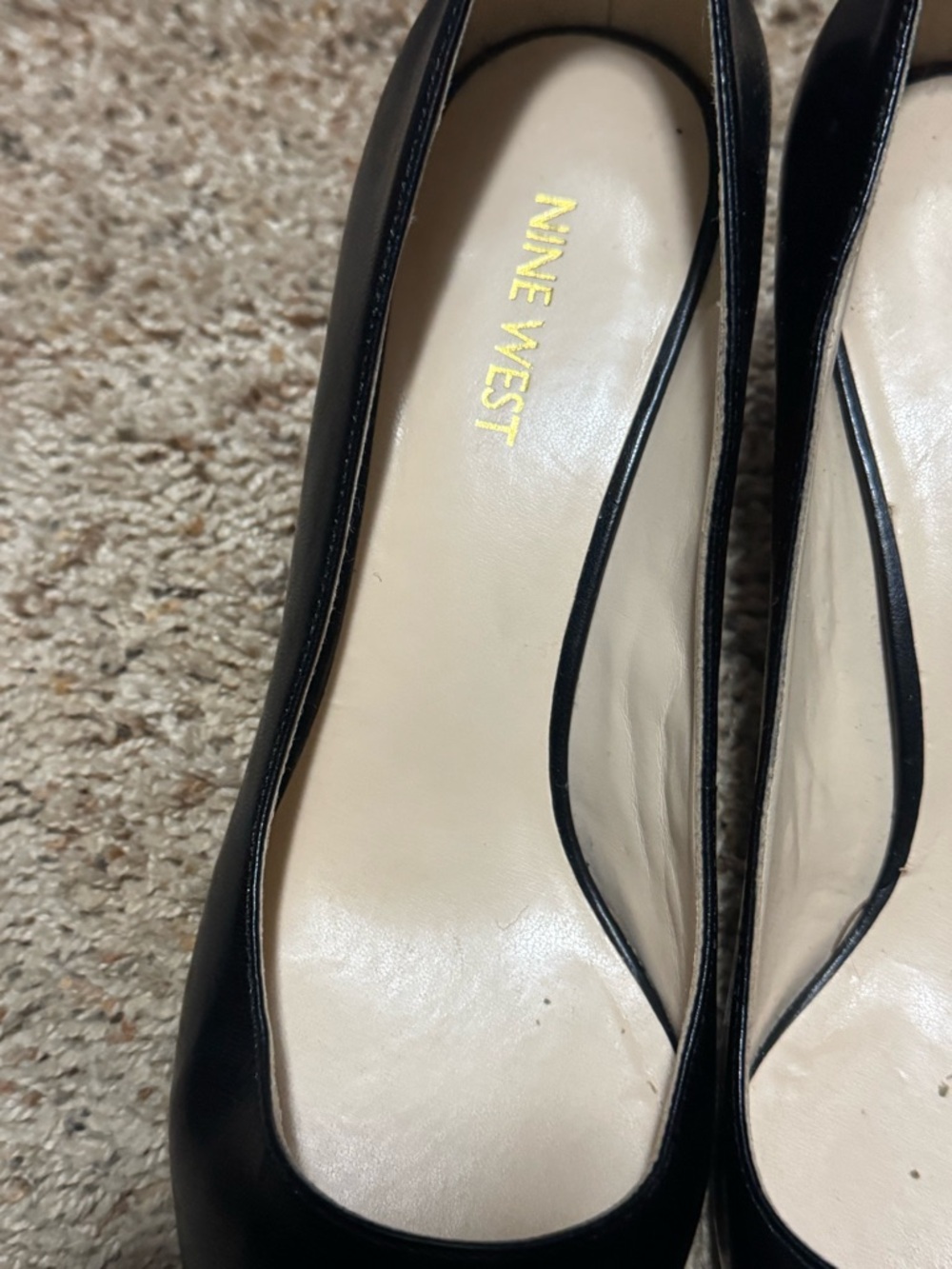 Nine West Arlene Black Pointed Toe Heels Classic Pumps - Picture 5 of 16